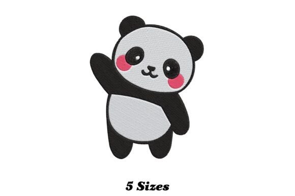 Adorable Baby Panda Embroidery Design