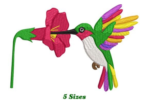 Beautiful Hummingbird: A Seasonal Embroidery Gem
