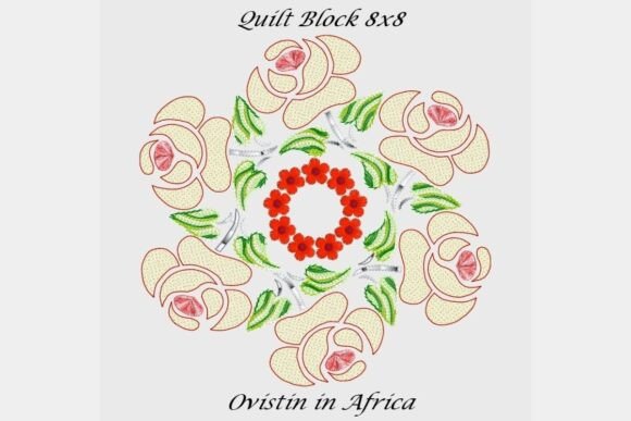 Classic Roses Quilt Block Applique Collection