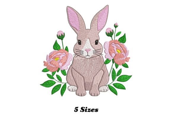 Rabbit with Flower: Whimsical Charm for Handmade Gifts